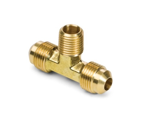 45# SAE 45° Flare  Brass  Forged Male Branch Tee
