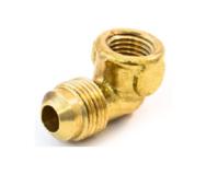50# SAE 45° Flare Forged 90°Female Elbow Brass  Flare fittings 