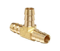 123 Brass Hose Barb Tee Fitting 