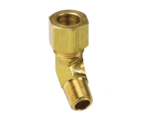 79# Compression Fittings  Brass 45° Male Elbow