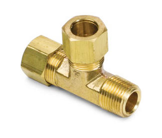 72# Brass Male Run Tee Compression Fittings