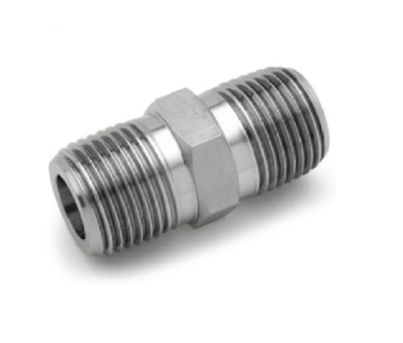What is the performance of stainless steel hex nipples in the pharmaceutical industry?
