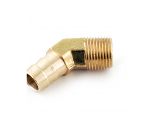 1/8 NPT x 1/4 Hose Barb Fitting 45° Male Elbow