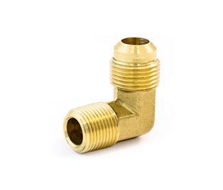 49# SAE 45° Flare Forged 90°Male Elbow Brass  Flare fittings 